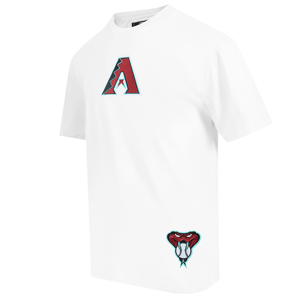 MLB ARIZONA DIAMONDBACKS WINGSPAN HAUT EN JERSEY DE COTON À ÉPAULES TOMBANTES V2 POUR HOMME (BLANC)