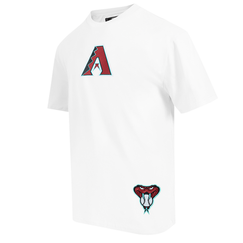 MLB ARIZONA DIAMONDBACKS WINGSPAN HAUT EN JERSEY DE COTON À ÉPAULES TOMBANTES V2 POUR HOMME (BLANC)