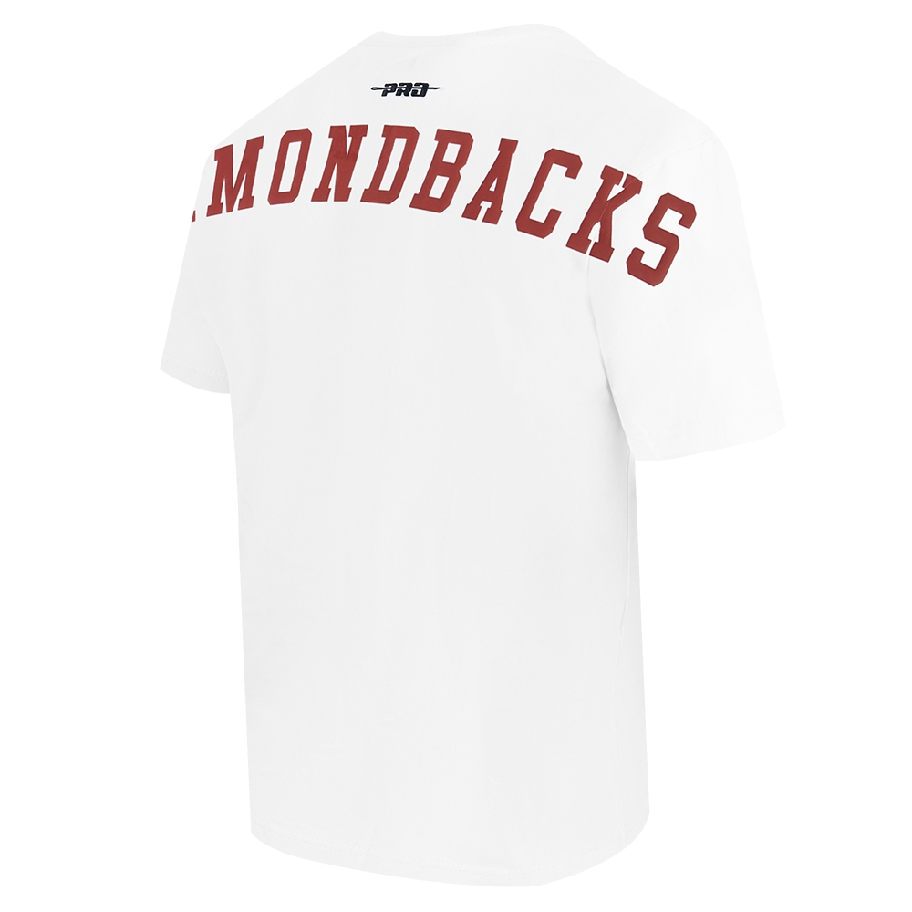 MLB ARIZONA DIAMONDBACKS WINGSPAN HAUT EN JERSEY DE COTON À ÉPAULES TOMBANTES V2 POUR HOMME (BLANC)