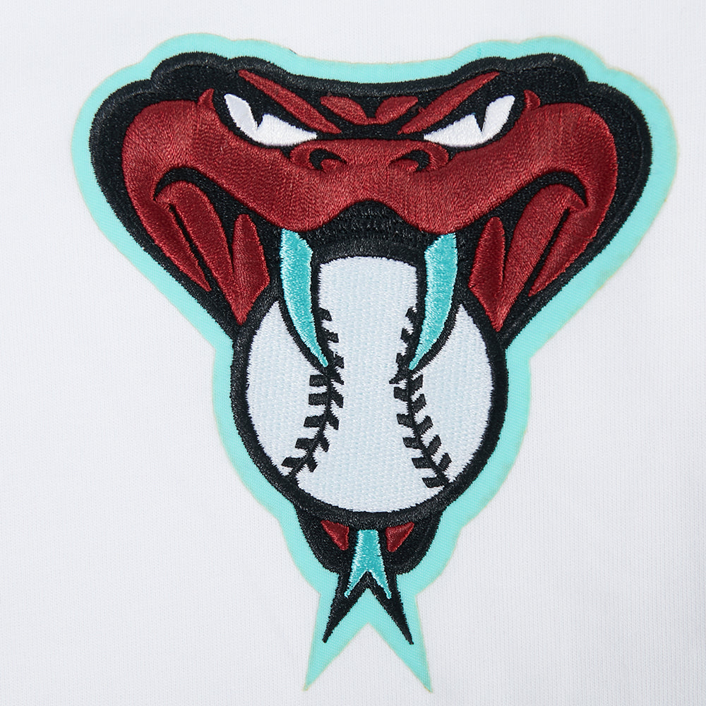 MLB ARIZONA DIAMONDBACKS WINGSPAN HAUT EN JERSEY DE COTON À ÉPAULES TOMBANTES V2 POUR HOMME (BLANC)