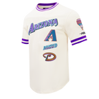 MLB ARIZONA DIAMONDBACKS RETRO CLASSICS HAUT POUR HOMME (COQUILLE D'ŒUF/VIOLET)