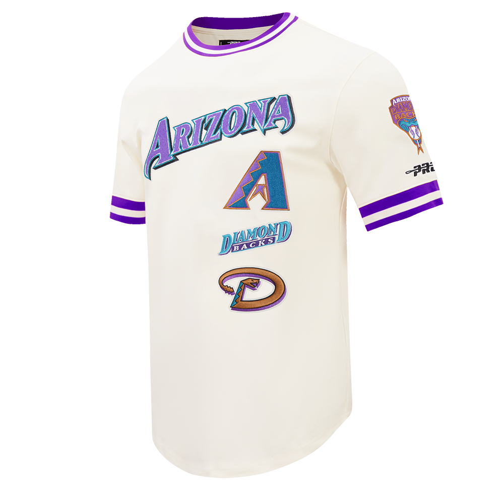 MLB ARIZONA DIAMONDBACKS RETRO CLASSICS HAUT POUR HOMME (COQUILLE D'ŒUF/VIOLET)