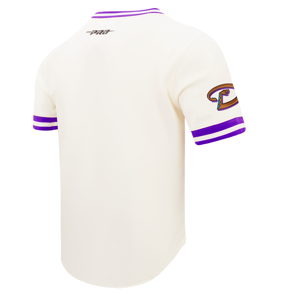 MLB ARIZONA DIAMONDBACKS RETRO CLASSICS HAUT POUR HOMME (COQUILLE D'ŒUF/VIOLET)