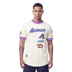 MLB ARIZONA DIAMONDBACKS RETRO CLASSICS HAUT POUR HOMME (COQUILLE D'ŒUF/VIOLET)