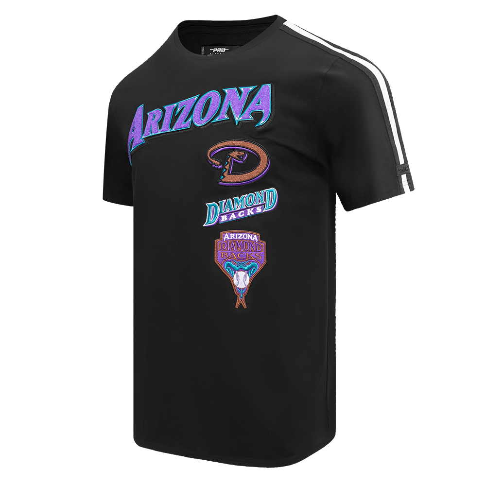 MLB ARIZONA DIAMONDBACKS RETRO CLASSIC MEN'S STRIPED TOP (BLACK)