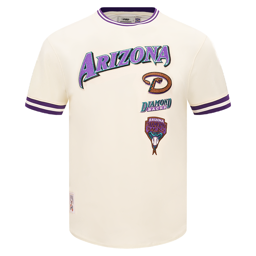 MLB ARIZONA DIAMONDBACKS RETRO CLASSIC HAUT POUR HOMME (COQUILLE D'ŒUF/VIOLET)