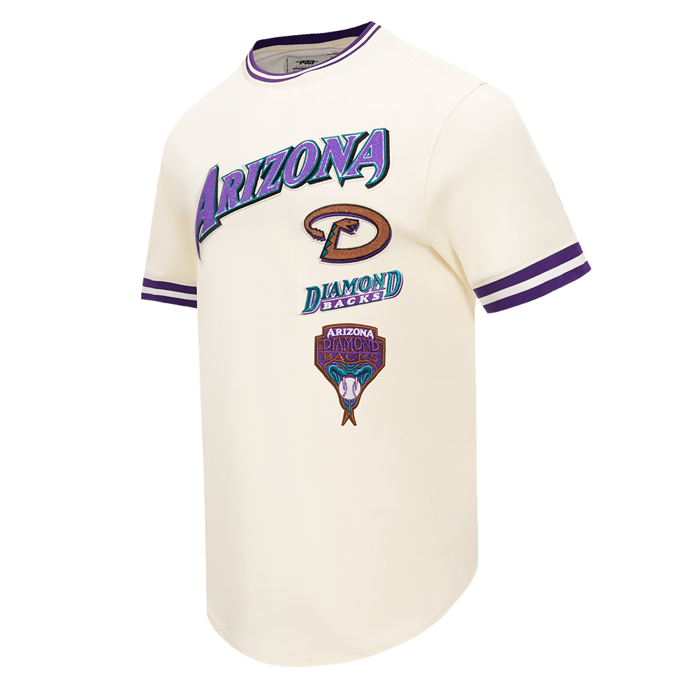 MLB ARIZONA DIAMONDBACKS RETRO CLASSIC MEN'S TOP (EGGSHELL/ PURPLE)
