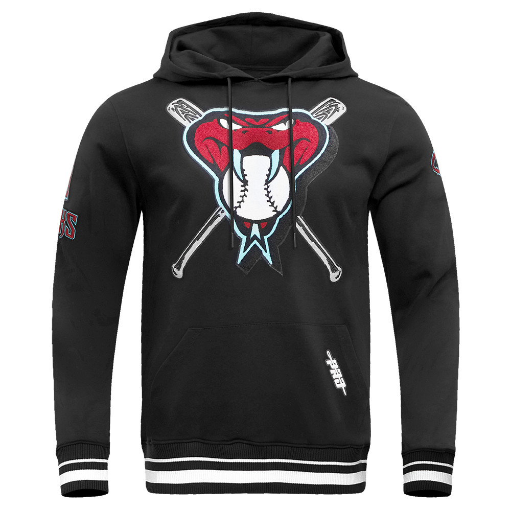 MLB ARIZONA DIAMONDBACKS MASH UP CHANDAIL À CAPUCHON EN MOLLETON CÔTELÉ POUR HOMME (NOIR)