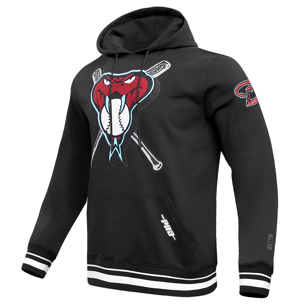 MLB ARIZONA DIAMONDBACKS MASH UP CHANDAIL À CAPUCHON EN MOLLETON CÔTELÉ POUR HOMME (NOIR)