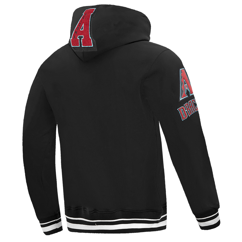 MLB ARIZONA DIAMONDBACKS MASH UP CHANDAIL À CAPUCHON EN MOLLETON CÔTELÉ POUR HOMME (NOIR)