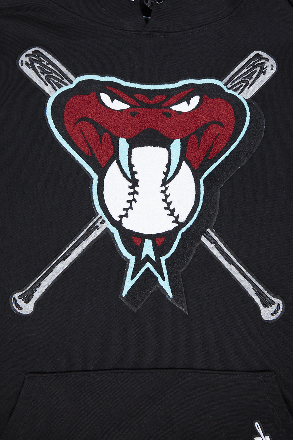 MLB ARIZONA DIAMONDBACKS MASH UP CHANDAIL À CAPUCHON EN MOLLETON CÔTELÉ POUR HOMME (NOIR)