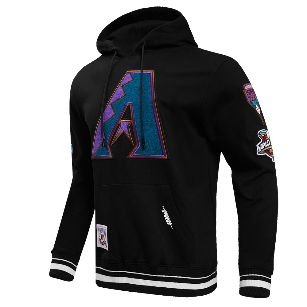 MLB ARIZONA DIAMONDBACKS RETRO CLASSIC MEN'S PO HOODIE (BLACK)