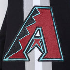 MLB ARIZONA DIAMONDBACKS PRO GAME DAY JACKET MEN'S JACKET (BLACK/SILVER/WHITE)