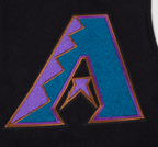 MLB ARIZONA DIAMONDBACKS RETRO CLASSICS BLOUSON COLLÉGIAL POUR HOMME (NOIR/BLANC)