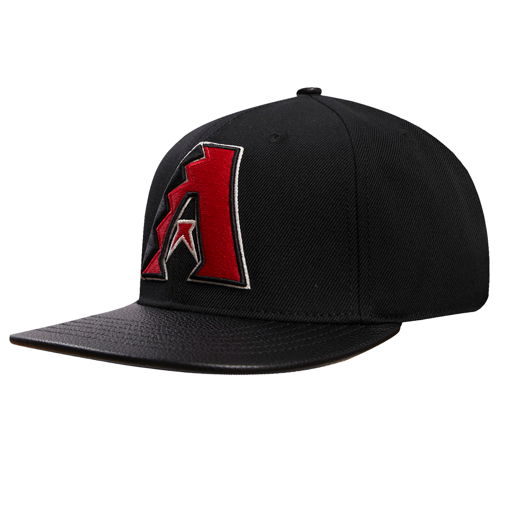 MLB ARIZONA DIAMONDBACKS SCRIPT TAIL WOOL STRAPBACK (BLACK)