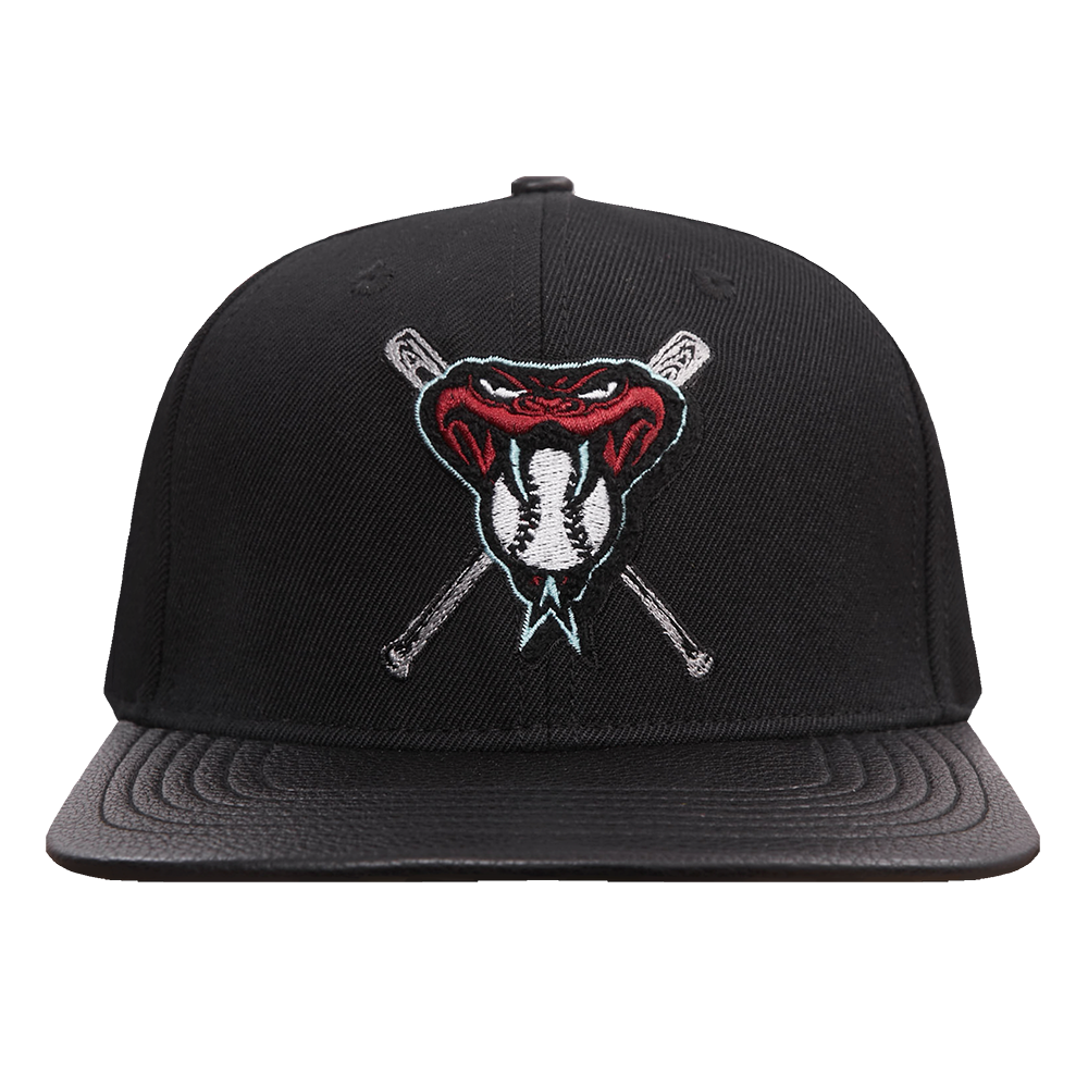 MLB ARIZONA DIAMONDBACKS CASQUETTE STRAPBACK MASHUP EN LAINE ET CUIR POUR UNISEXE (NOIR)