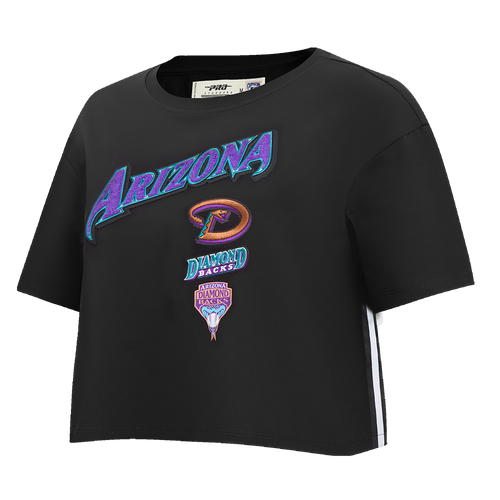 MLB ARIZONA DIAMONDBACKS RETRO CLASSIC HAUT À COUPE CARRÉE POUR FEMME (NOIR)