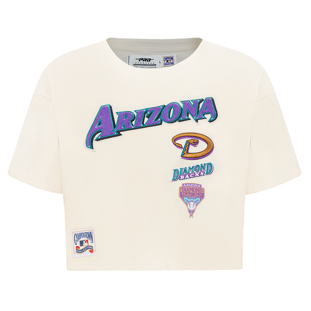 MLB ARIZONA DIAMONDBACKS RETRO CLASSIC HAUT À COUPE CARRÉE POUR FEMME (COQUILLE D'ŒUF)