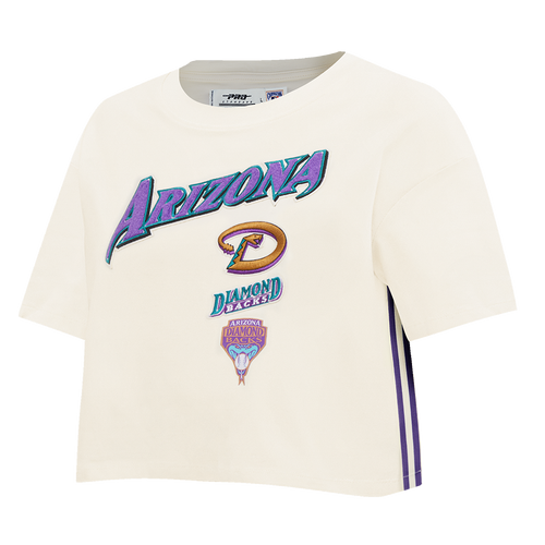 MLB ARIZONA DIAMONDBACKS RETRO CLASSIC HAUT À COUPE CARRÉE POUR FEMME (COQUILLE D'ŒUF)