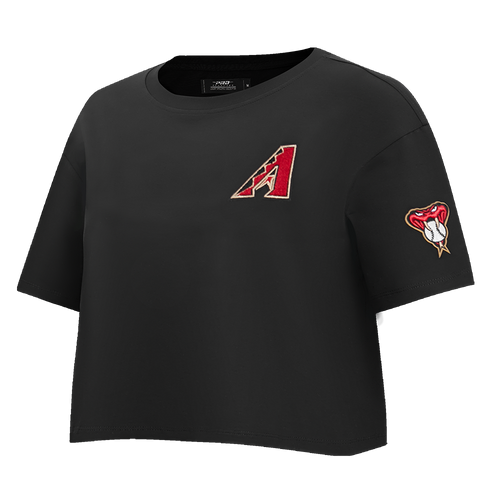 MLB ARIZONA DIAMONDBACKS CLASSIC WOMEN'S BOXY TOP (BLACK)
