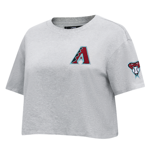 MLB ARIZONA DIAMONDBACKS CLASSIC WOMEN'S SJ BOXY TEE (HEATHER GREY)