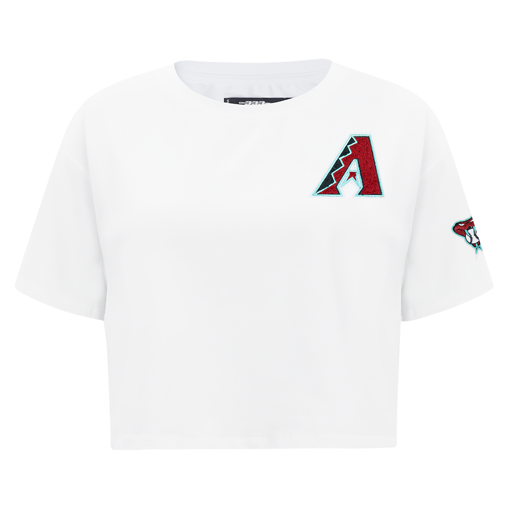 MLB ARIZONA DIAMONDBACKS CLASSIC WOMEN'S SJ BOXY TEE (WHITE)