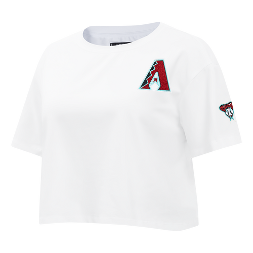 MLB ARIZONA DIAMONDBACKS CLASSIC WOMEN'S SJ BOXY TEE (WHITE)