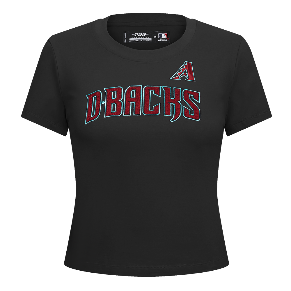 MLB ARIZONA DIAMONDBACKS CLASSIC HAUT AJUSTÉ À MANCHES COURTES POUR FEMME (NOIR)