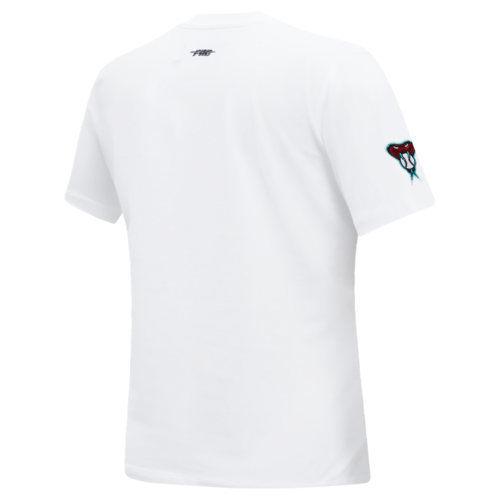 MLB ARIZONA DIAMONDBACKS CLASSIC HAUT AJUSTÉ EN JERSEY SIMPLE À MANCHES COURTES POUR FEMME (BLANC)