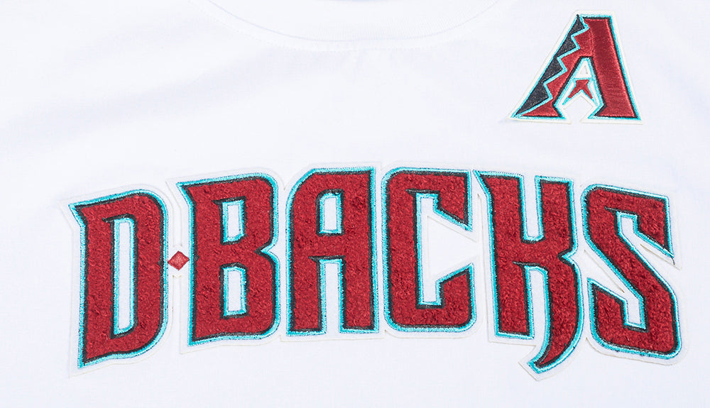 MLB ARIZONA DIAMONDBACKS CLASSIC HAUT AJUSTÉ EN JERSEY SIMPLE À MANCHES COURTES POUR FEMME (BLANC)