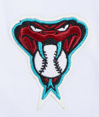 MLB ARIZONA DIAMONDBACKS CLASSIC HAUT AJUSTÉ EN JERSEY SIMPLE À MANCHES COURTES POUR FEMME (BLANC)