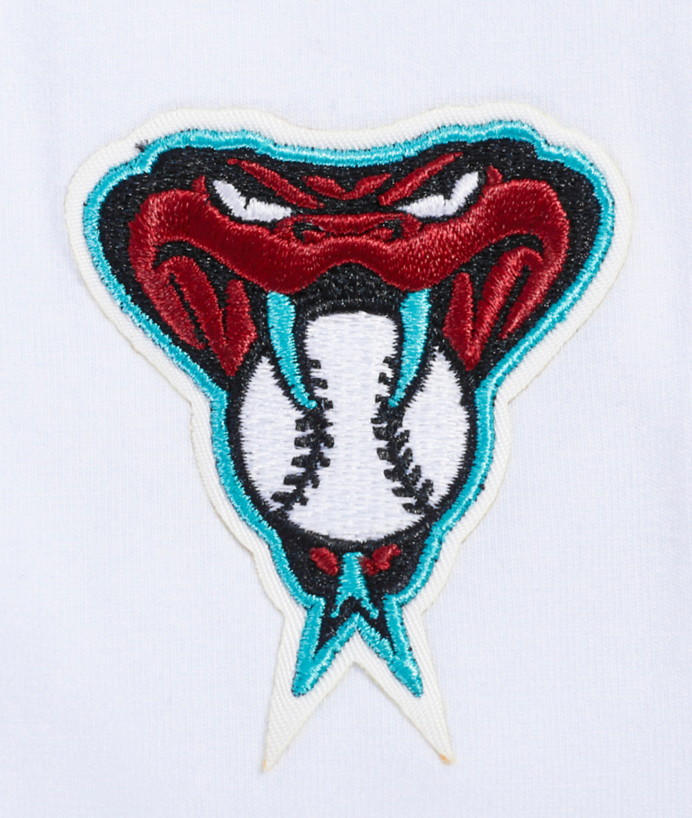 MLB ARIZONA DIAMONDBACKS CLASSIC HAUT AJUSTÉ EN JERSEY SIMPLE À MANCHES COURTES POUR FEMME (BLANC)