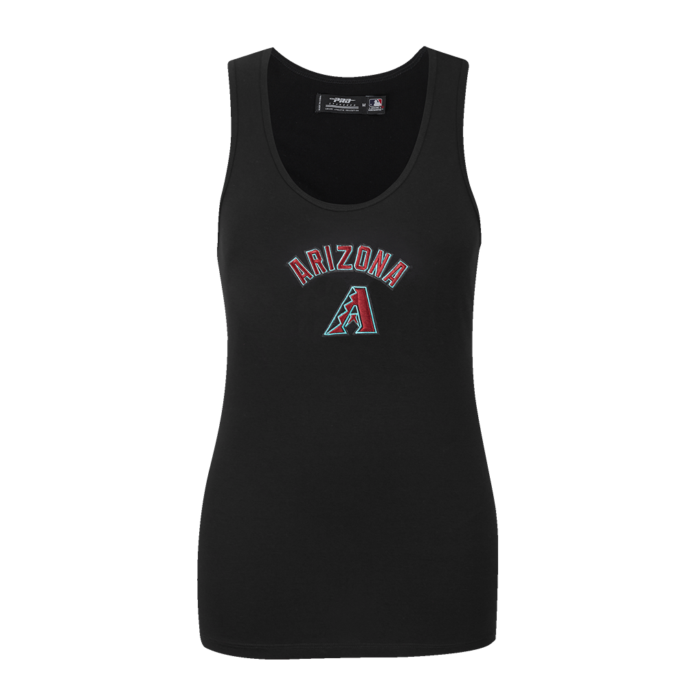 MLB ARIZONA DIAMONDBACKS CLASSIC CAMISOLE DOS NAGEUR À COUPE DÉCONTRACTÉE POUR FEMME (NOIR)