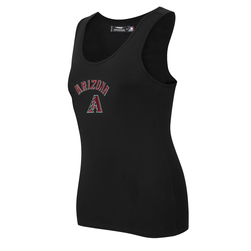 MLB ARIZONA DIAMONDBACKS CLASSIC CAMISOLE DOS NAGEUR À COUPE DÉCONTRACTÉE POUR FEMME (NOIR)