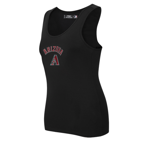 MLB ARIZONA DIAMONDBACKS CLASSIC CAMISOLE DOS NAGEUR À COUPE DÉCONTRACTÉE POUR FEMME (NOIR)