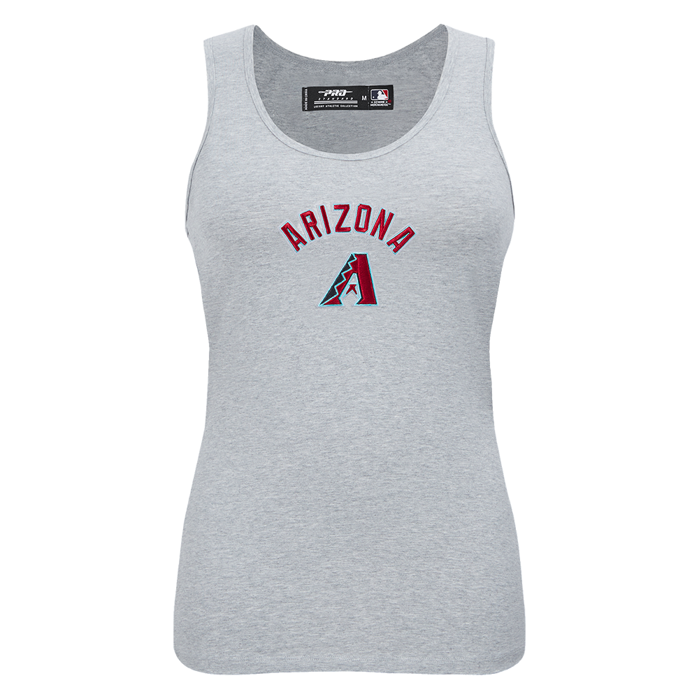 MLB ARIZONA DIAMONDBACKS CLASSIC CAMISOLE DOS NAGEUR À COUPE DÉCONTRACTÉE POUR FEMME (GRIS CHINÉ)