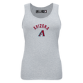 MLB ARIZONA DIAMONDBACKS CLASSIC CAMISOLE DOS NAGEUR À COUPE DÉCONTRACTÉE POUR FEMME (GRIS CHINÉ)