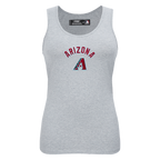 MLB ARIZONA DIAMONDBACKS CLASSIC CAMISOLE DOS NAGEUR À COUPE DÉCONTRACTÉE POUR FEMME (GRIS CHINÉ)