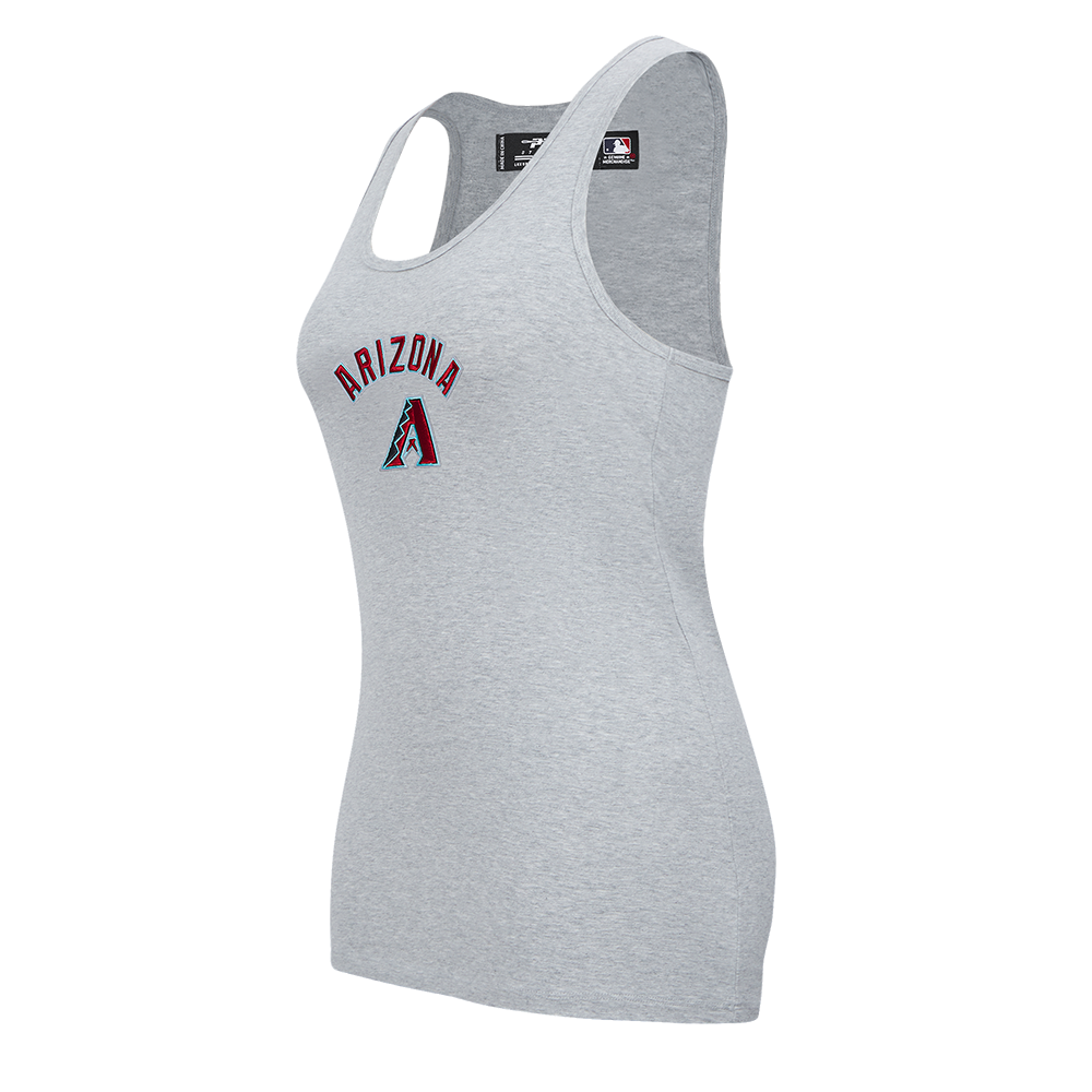 MLB ARIZONA DIAMONDBACKS CLASSIC CAMISOLE DOS NAGEUR À COUPE DÉCONTRACTÉE POUR FEMME (GRIS CHINÉ)