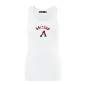 MLB ARIZONA DIAMONDBACKS CLASSIC CAMISOLE DOS NAGEUR À COUPE DÉCONTRACTÉE POUR FEMME (BLANC)