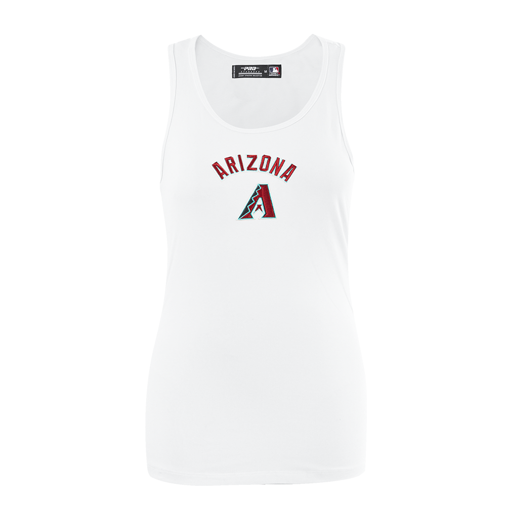 MLB ARIZONA DIAMONDBACKS CLASSIC CAMISOLE DOS NAGEUR À COUPE DÉCONTRACTÉE POUR FEMME (BLANC)
