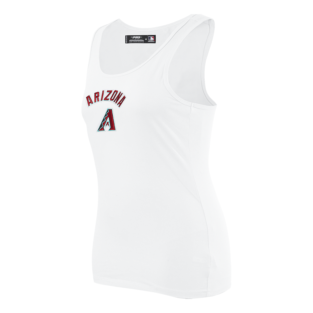 MLB ARIZONA DIAMONDBACKS CLASSIC CAMISOLE DOS NAGEUR À COUPE DÉCONTRACTÉE POUR FEMME (BLANC)