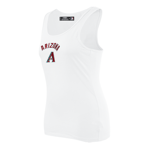 MLB ARIZONA DIAMONDBACKS CLASSIC CAMISOLE DOS NAGEUR À COUPE DÉCONTRACTÉE POUR FEMME (BLANC)