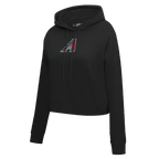 MLB ARIZONA DIAMONDBACKS CLASSIC CHANDAIL À CAPUCHON COURT EN MOLLETON POUR FEMME (NOIR)