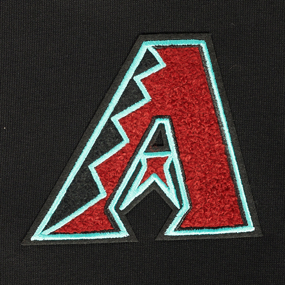 MLB ARIZONA DIAMONDBACKS CLASSIC CHANDAIL À CAPUCHON COURT EN MOLLETON POUR FEMME (NOIR)