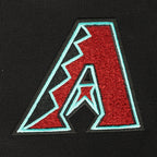 MLB ARIZONA DIAMONDBACKS CLASSIC CHANDAIL À CAPUCHON COURT EN MOLLETON POUR FEMME (NOIR)