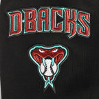 MLB ARIZONA DIAMONDBACKS CLASSIC CHANDAIL À CAPUCHON COURT EN MOLLETON POUR FEMME (NOIR)