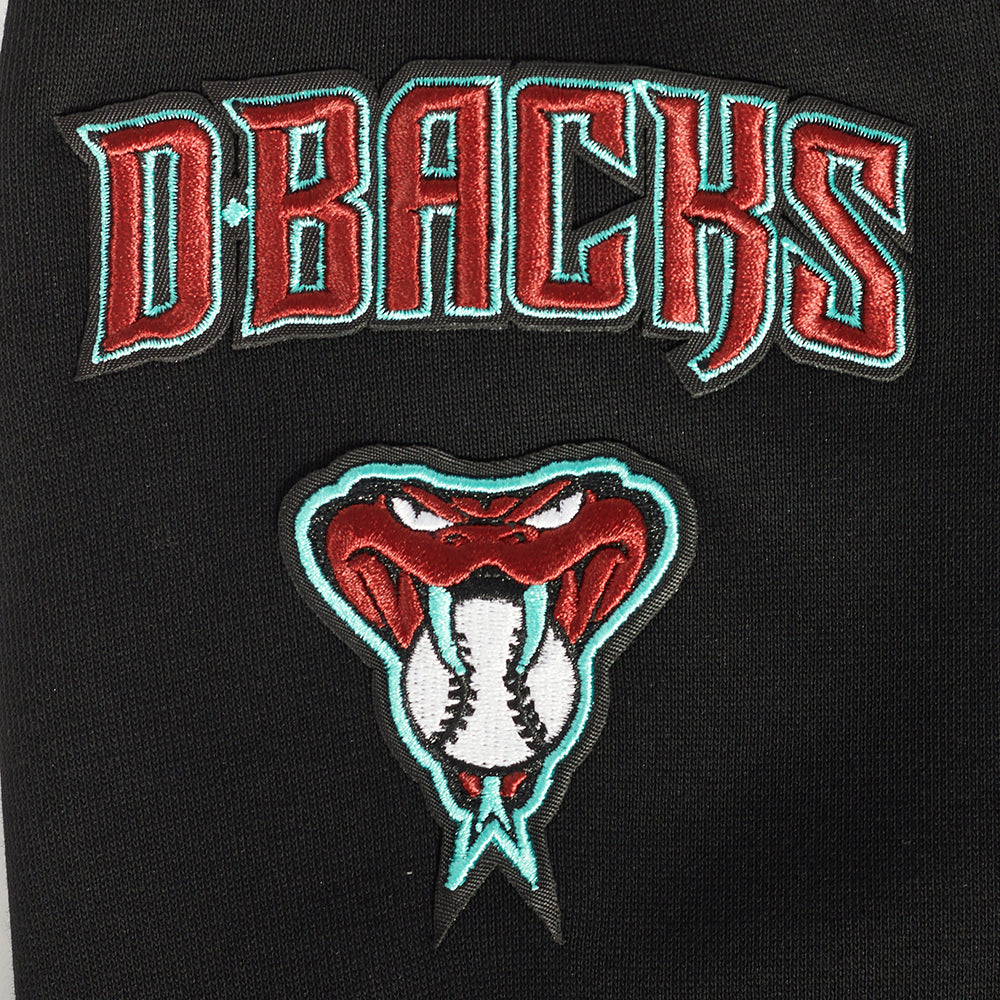 MLB ARIZONA DIAMONDBACKS CLASSIC CHANDAIL À CAPUCHON COURT EN MOLLETON POUR FEMME (NOIR)
