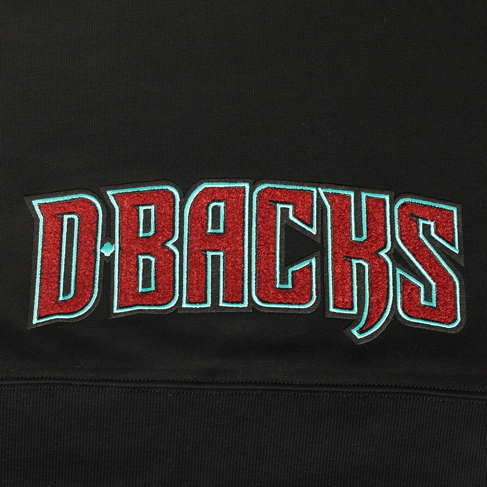 MLB ARIZONA DIAMONDBACKS CLASSIC CHANDAIL À CAPUCHON COURT EN MOLLETON POUR FEMME (NOIR)