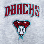 MLB ARIZONA DIAMONDBACKS CLASSIC CHANDAIL À CAPUCHON COURT EN MOLLETON POUR FEMME (GRIS CHINÉ)